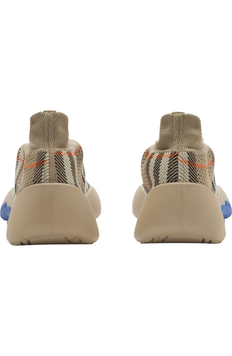 Burberry Neptune Check Knit Sneaker, Alternate, color, Sand Ip Check