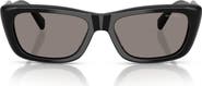Miu Miu 56mm Rectangular Sunglasses