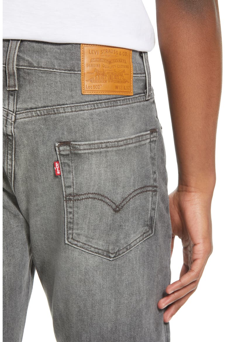 Levi's® 502™ Slouchy Slim Fit Jeans, Alternate, color, GREY WASH