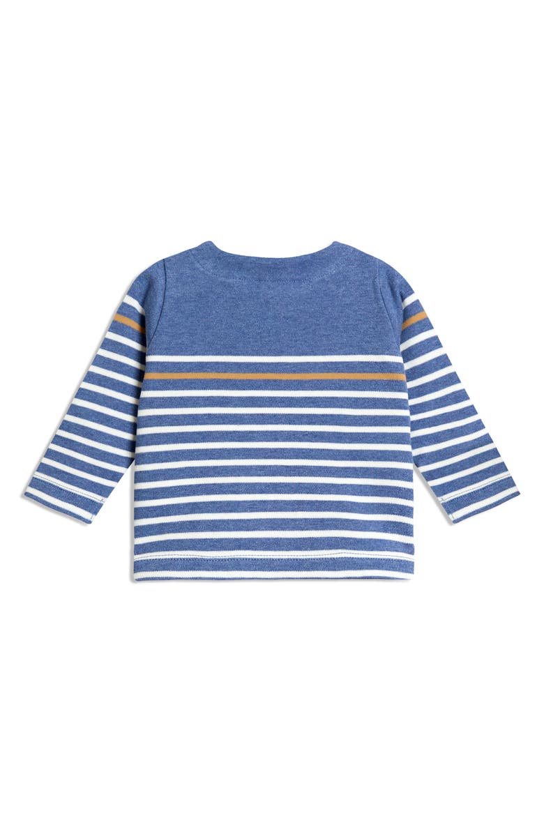 JOJO MAMAN BEBE Giraffe Long Sleeve Top & Leggings Set, Alternate, color, Denim