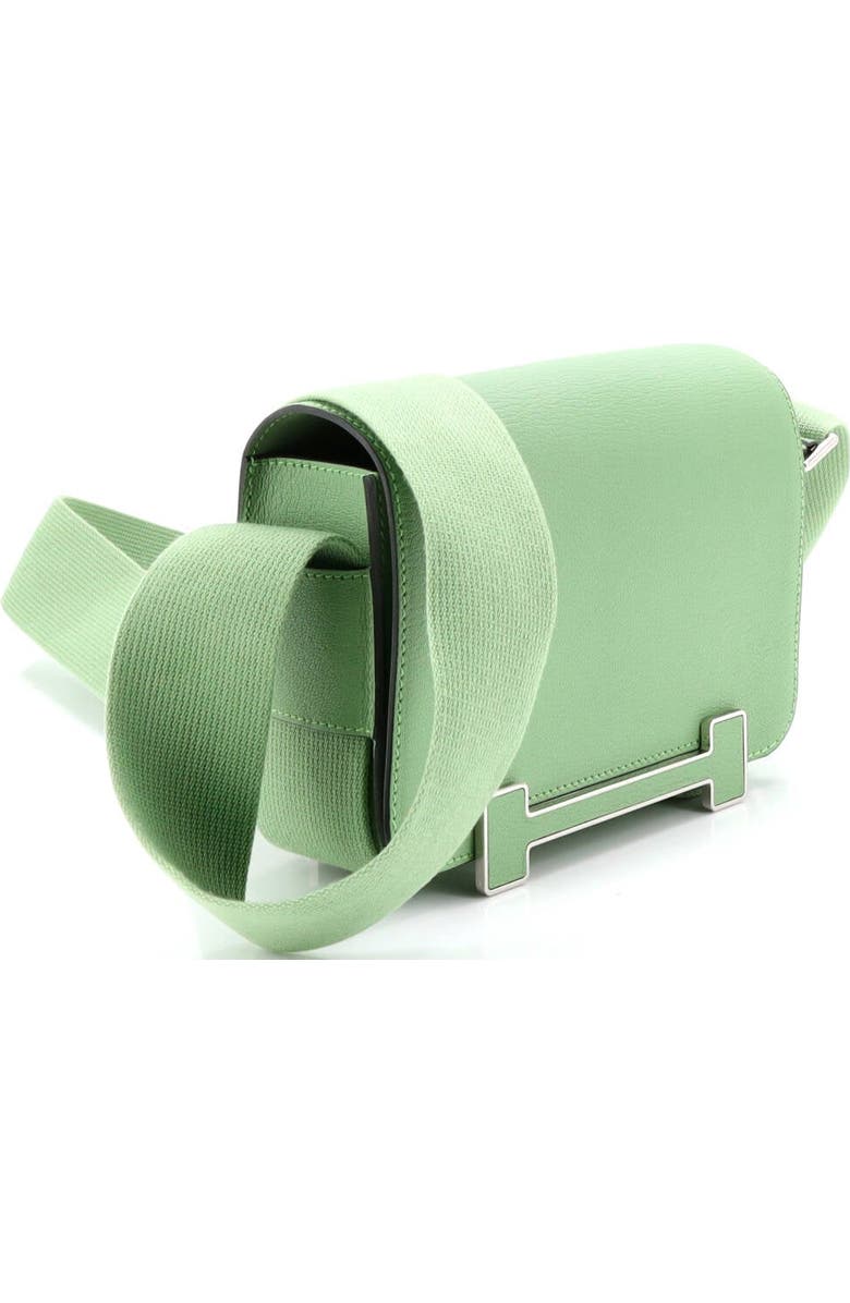 Pre-Owned Hermes Geta Bag Chevre Mysore, Alternate, color, Vert Criquet