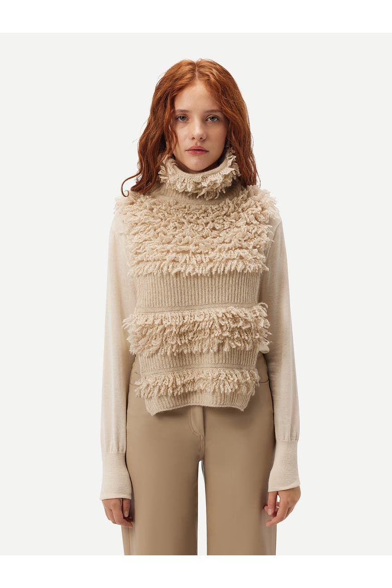 Loop-Stitch Gilet, Alternate, color, warm grey