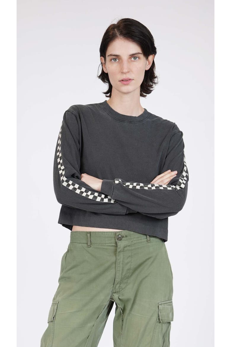 Gent's Crop Long Sleeve, Alternate, color, Washed Black