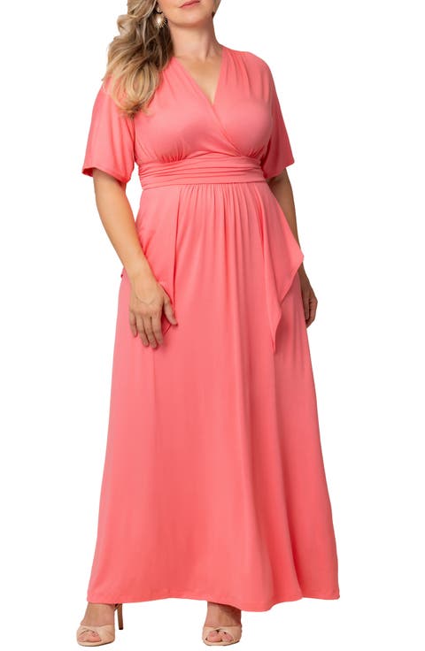 Indie V-Neck Fit & Flare Dress (Plus Size)