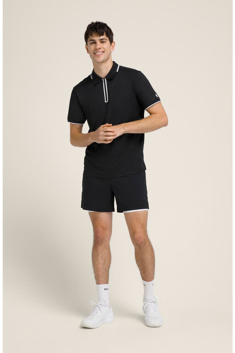 Tennis Volley 6-Inch Shorts, Alternate, color, BLACK