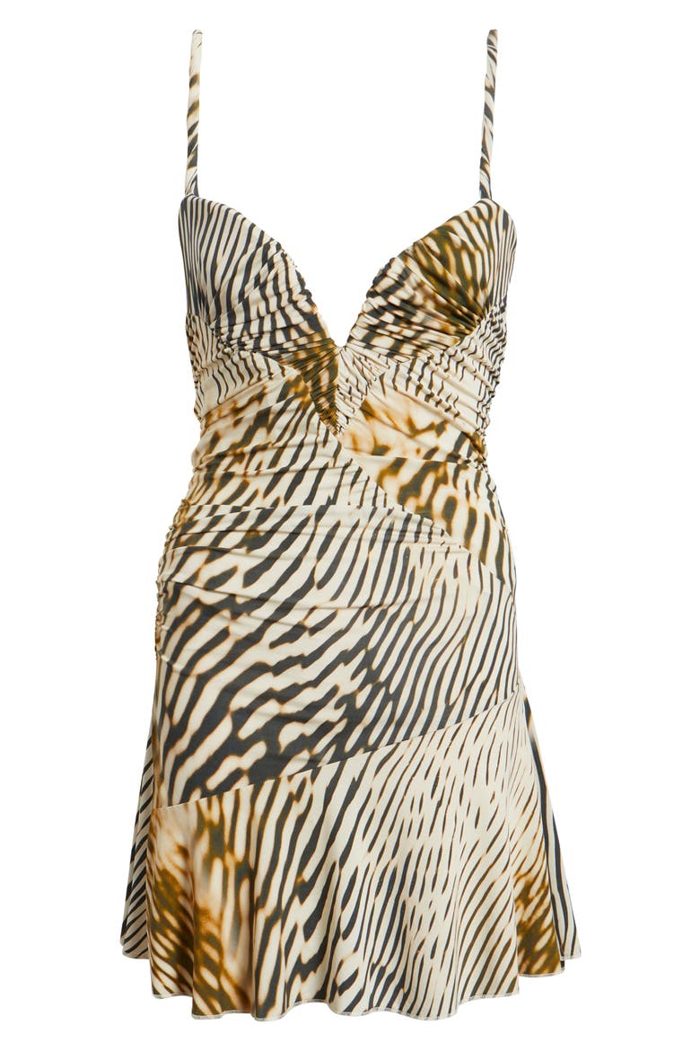 Elsa Animal Print Jersey Minidress, Main, color, ANIMAL PRINT