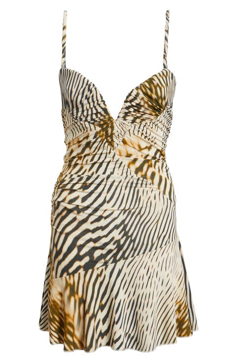 Elsa Animal Print Jersey Minidress