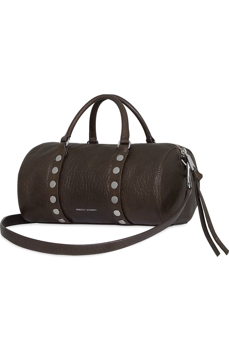 Rebecca Minkoff Tootsie Leather Barrel Crossbody Bag, Alternate, color, Fondant