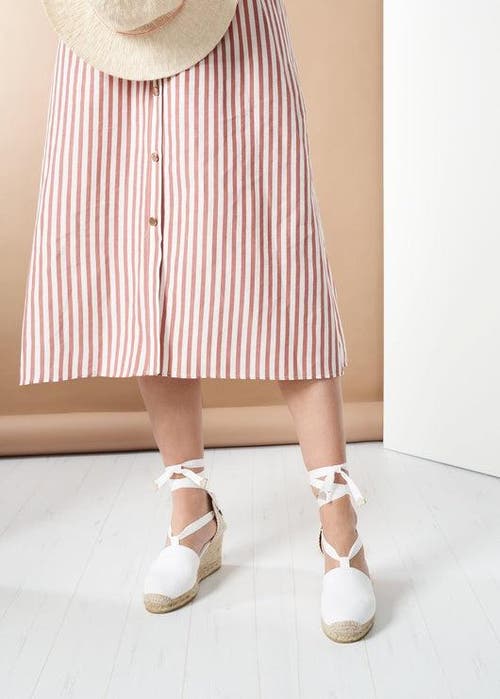 Viscata Escala Canvas Wedges Limited Edition In White