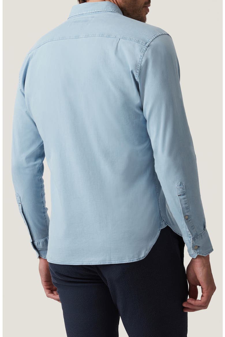 Faded Denim Button-Up Shirt, Alternate, color, BLEACH