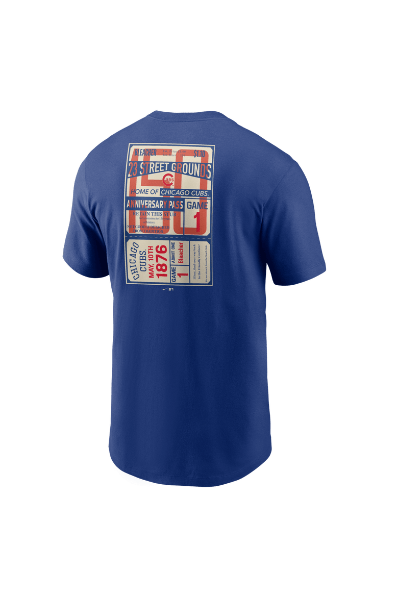 Men's Nike  Royal Chicago Cubs 150th Anniversary T-Shirt, Alternate, color, Royal