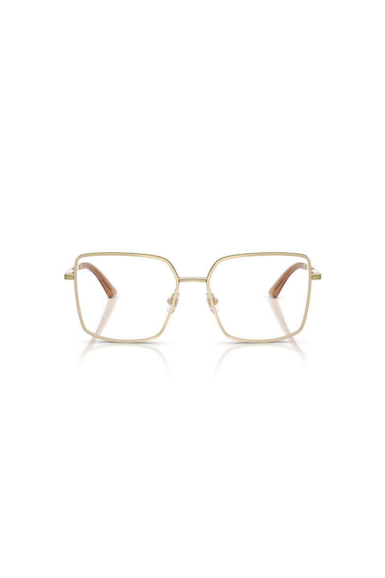 53mm Square optical glasses, Alternate, color, Gold