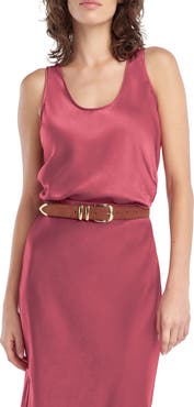 Favorite Daughter Clean Cut Satin Tank