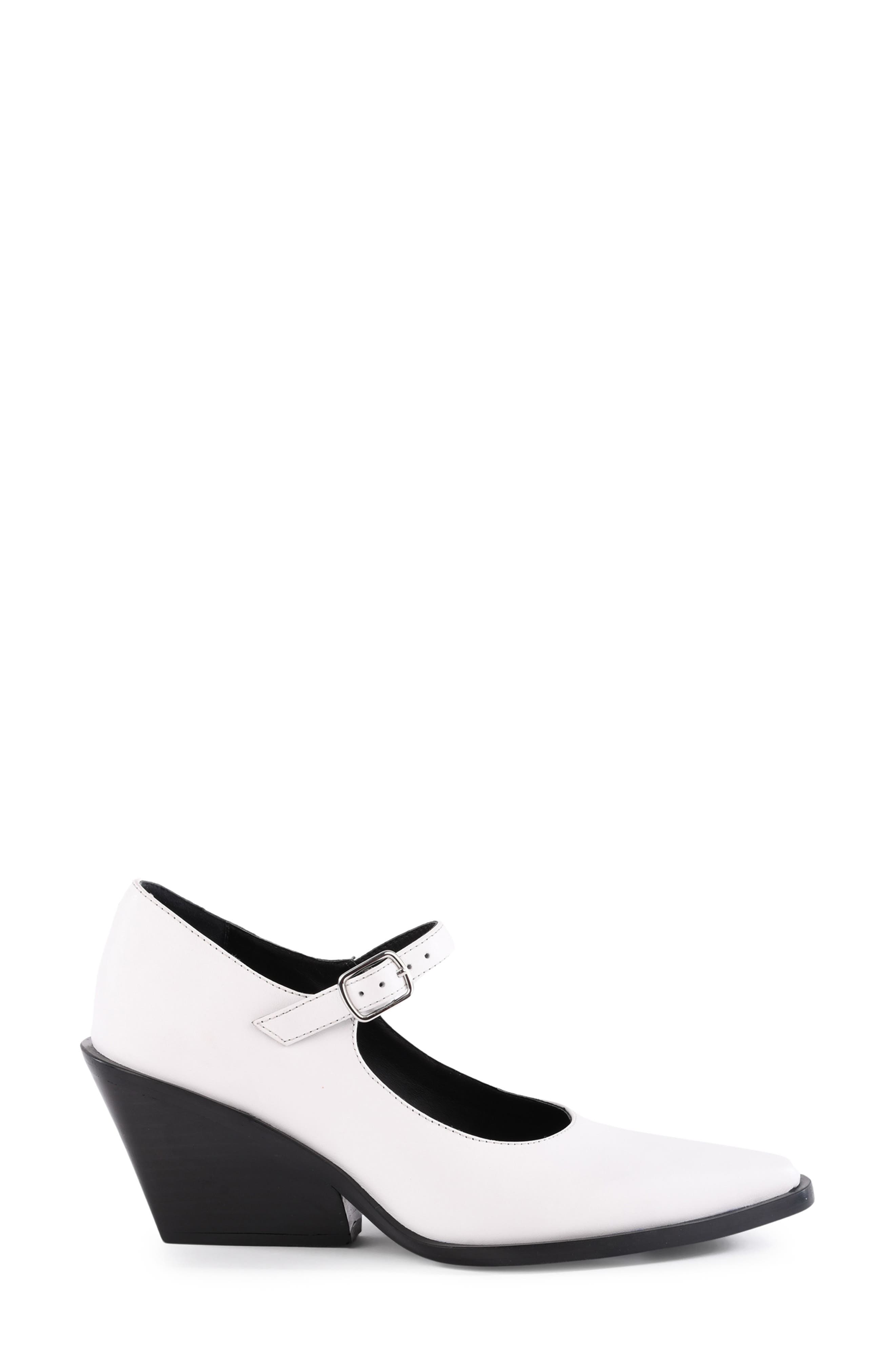 Seychelles Sparks Pointed Toe Mary Jane Pump, Alternate, color, White Leather