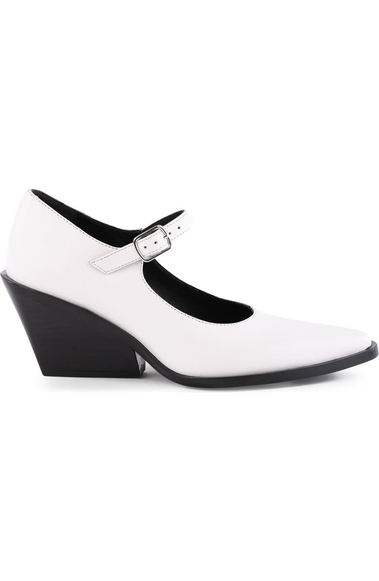 Seychelles Sparks Pointed Toe Mary Jane Pump, Alternate, color, White Leather