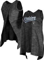 New Era Women's New Era Black Las Vegas Raiders Space Dye Active Tank Top