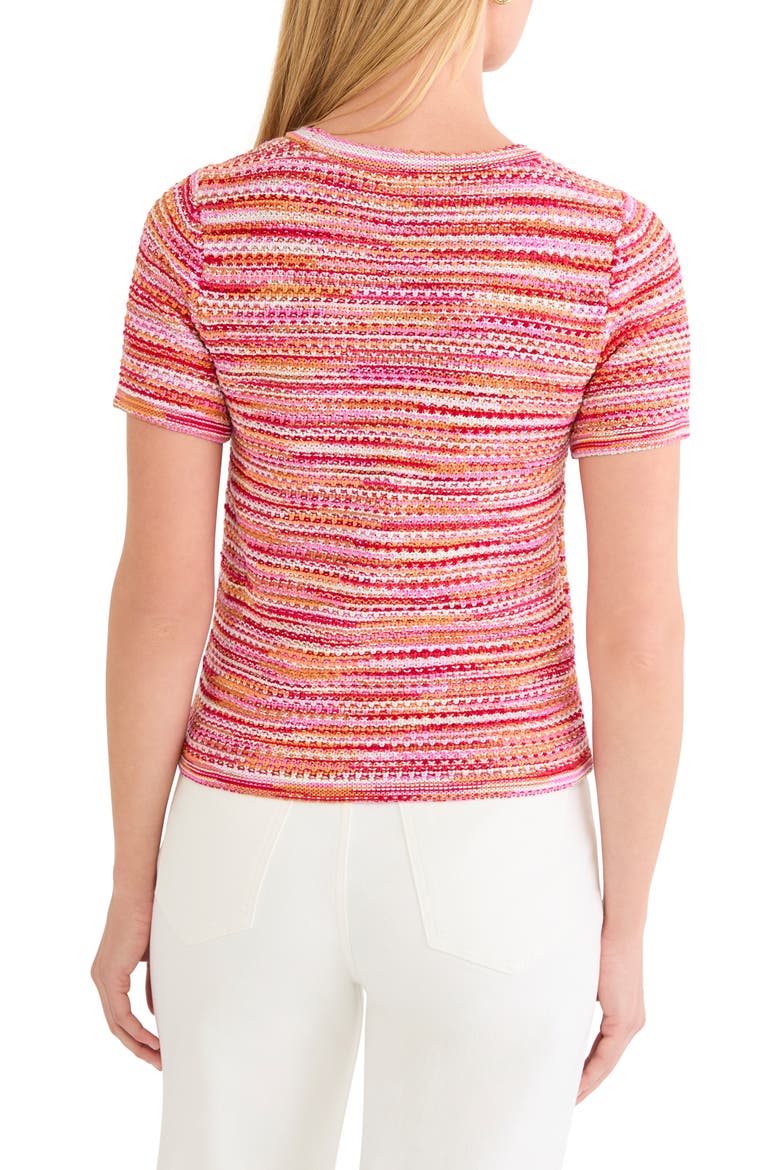 Space Dye Tuck Stitch Sweater, Alternate, color, RED MULTI