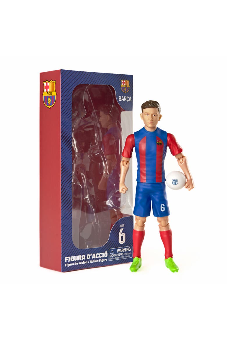 SOCKERS FC Barcelona Gavi 8" Collectible Soccer Action Figure, Main, color, Blue