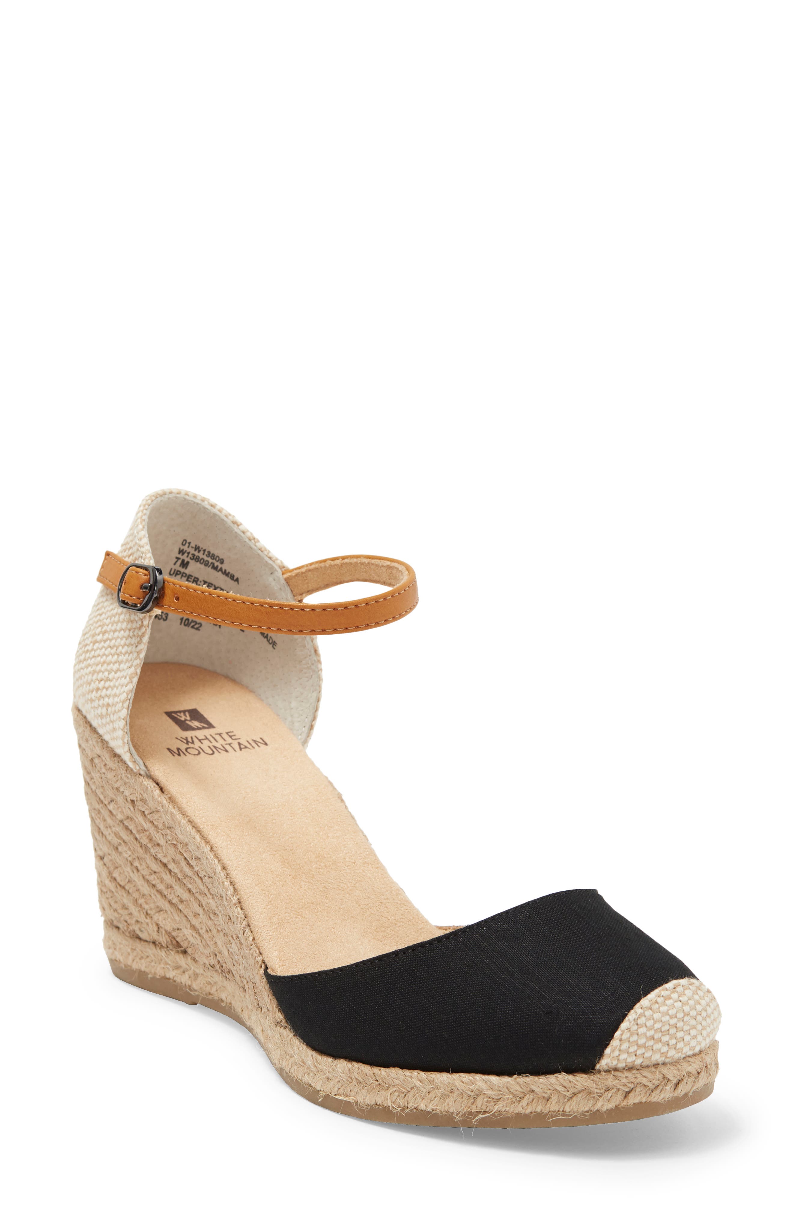 White Mountain Footwear Mamba Espadrille Wedge Sandal - Wide Width
