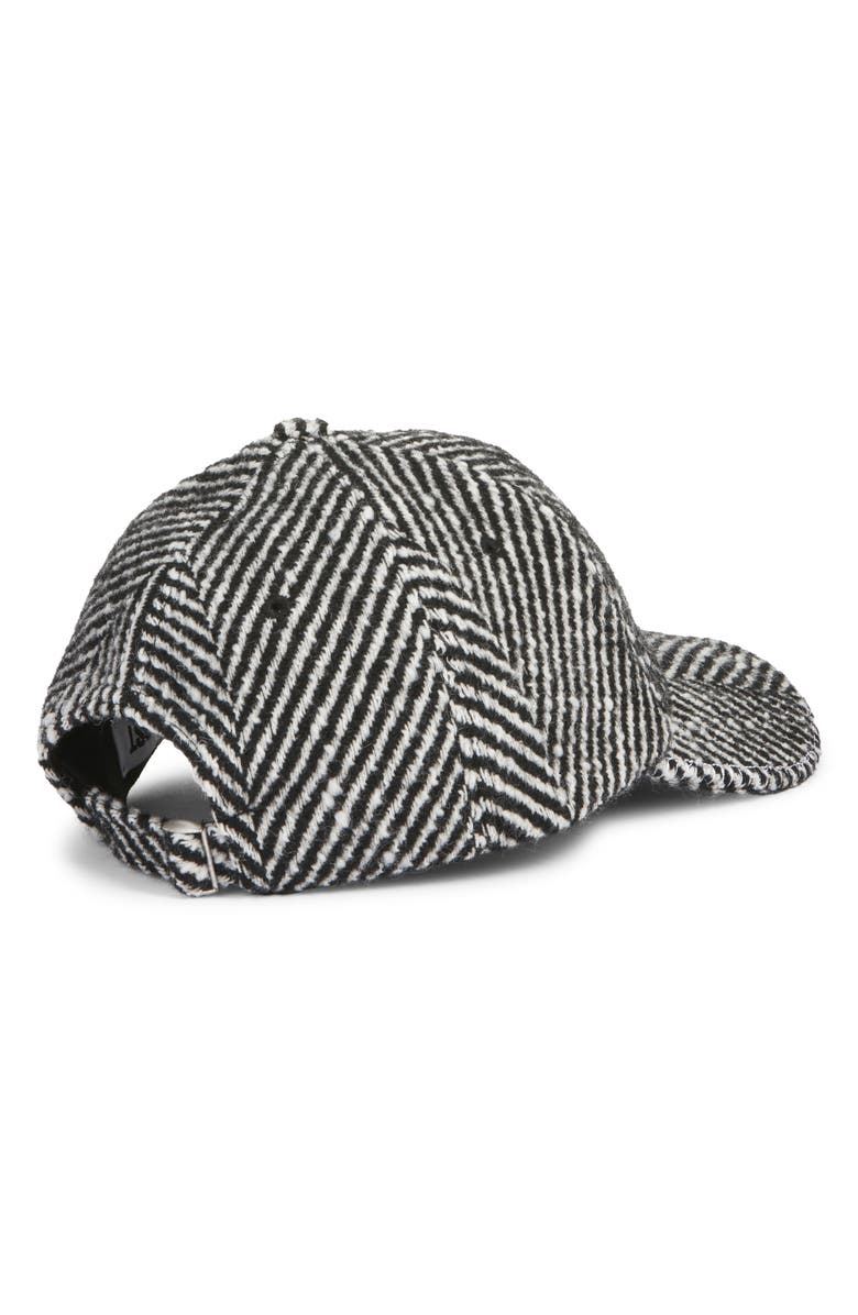 Elliot Adjustable Wool Blend Herringbone Baseball Cap
