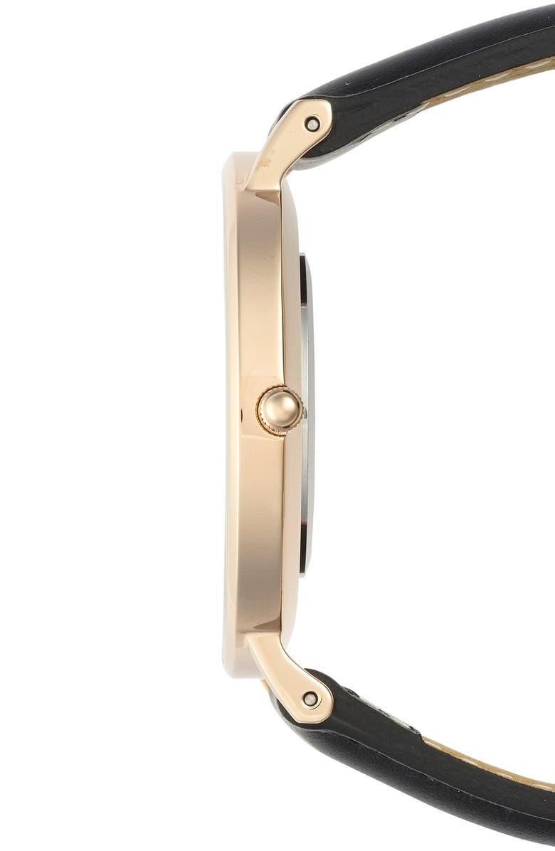 Daniel Wellington 'Classic Sheffield' Leather Strap Watch, 36mm, Alternate, color, 