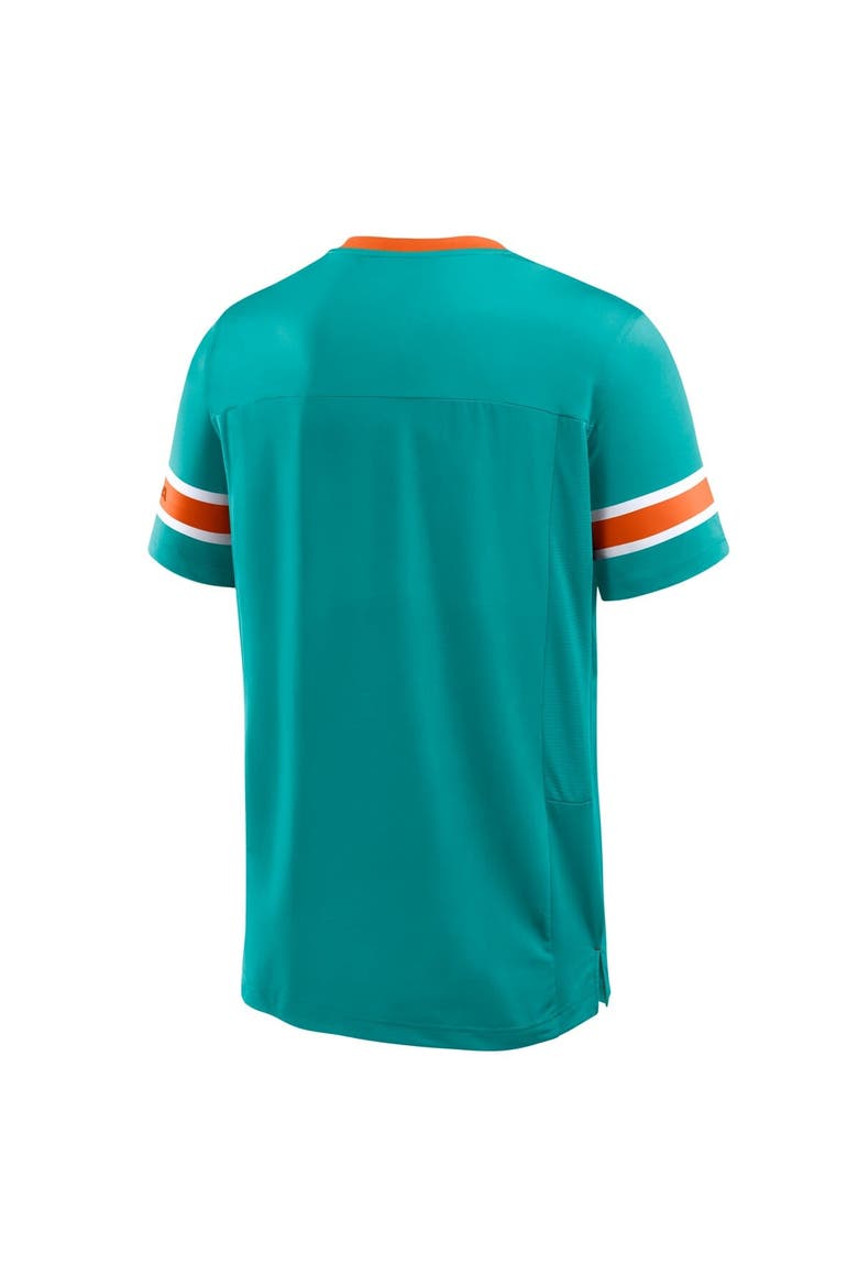 Men's Fanatics Aqua Miami Dolphins Hometown Premium Hashmark V-Neck T-Shirt, Alternate, color, Aqua