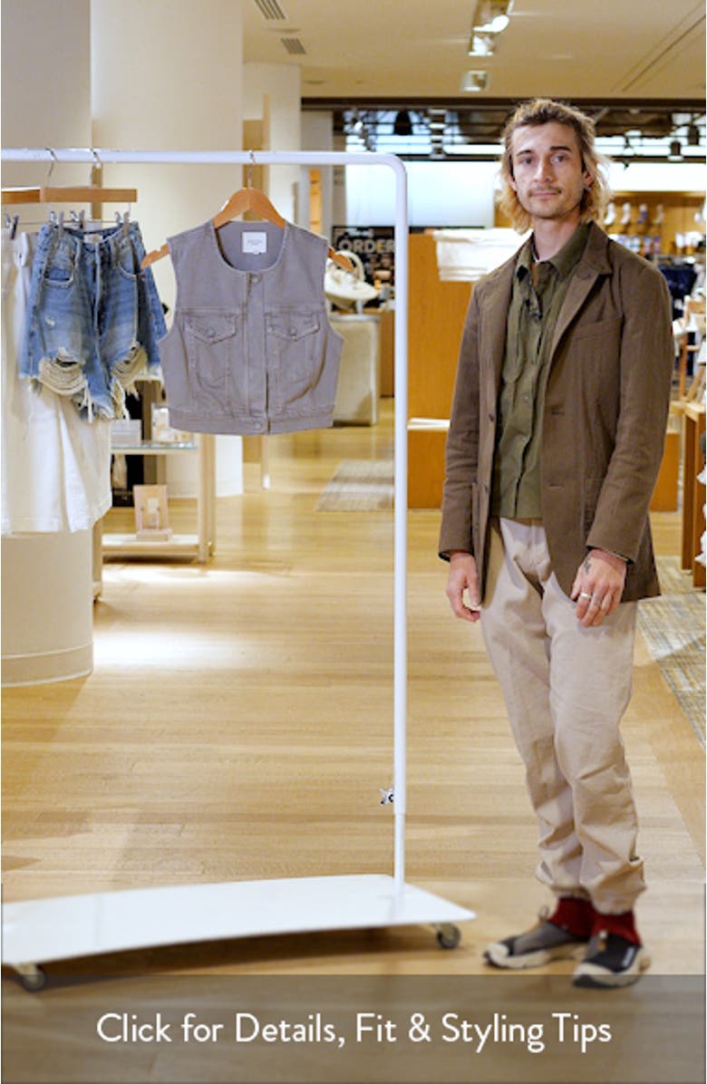 Crop Denim Trucker Vest, sales video thumbnail