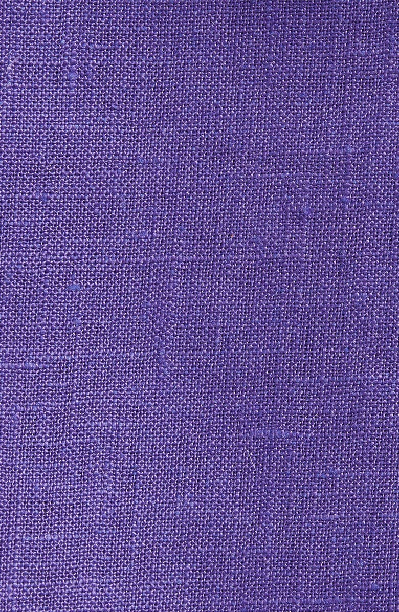 CLIFTON WILSON Solid Linen Pocket Square, Alternate, color, Purple