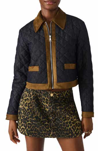 Steve Madden Agatha Quilted Denim Jacket