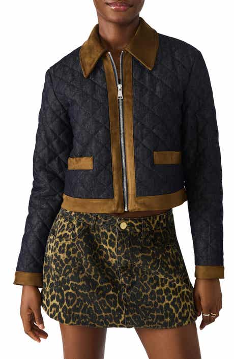 Steve Madden Agatha Quilted Denim Jacket