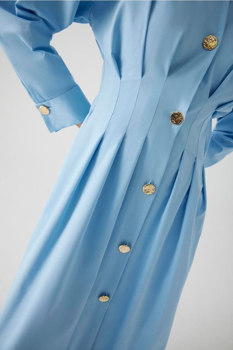 Alba Midi Shirt Dress, Alternate, color, LIGHT BLUE