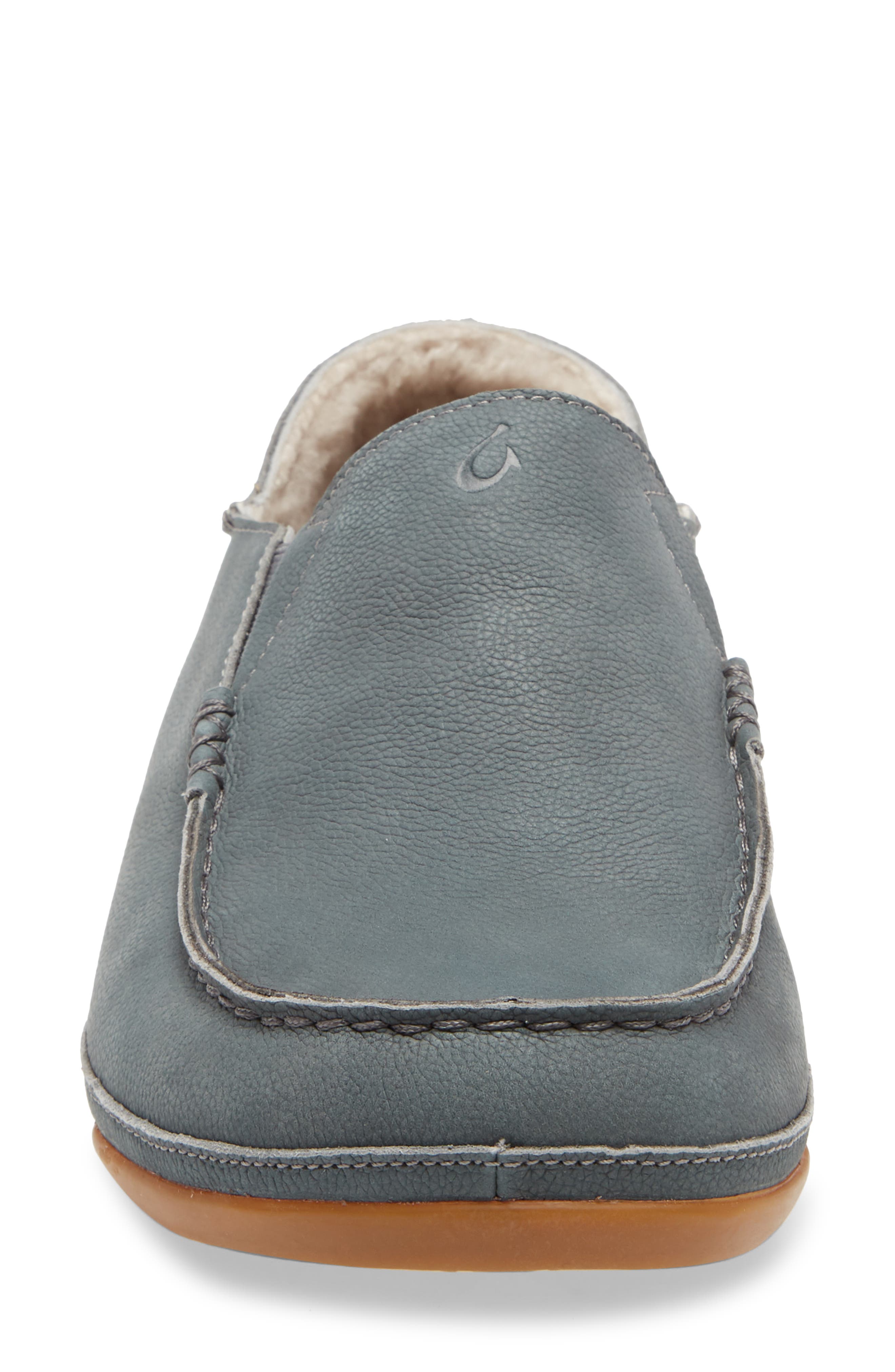 Kipuka Hulu Convertible Genuine Shearling Lined Slipper, Alternate, color, CHARCOAL LEATHER