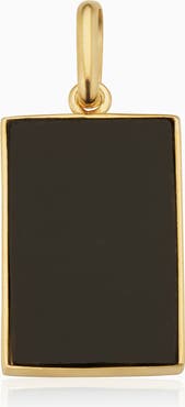 Oradina 14K Gold Tag Me Pendant Charm