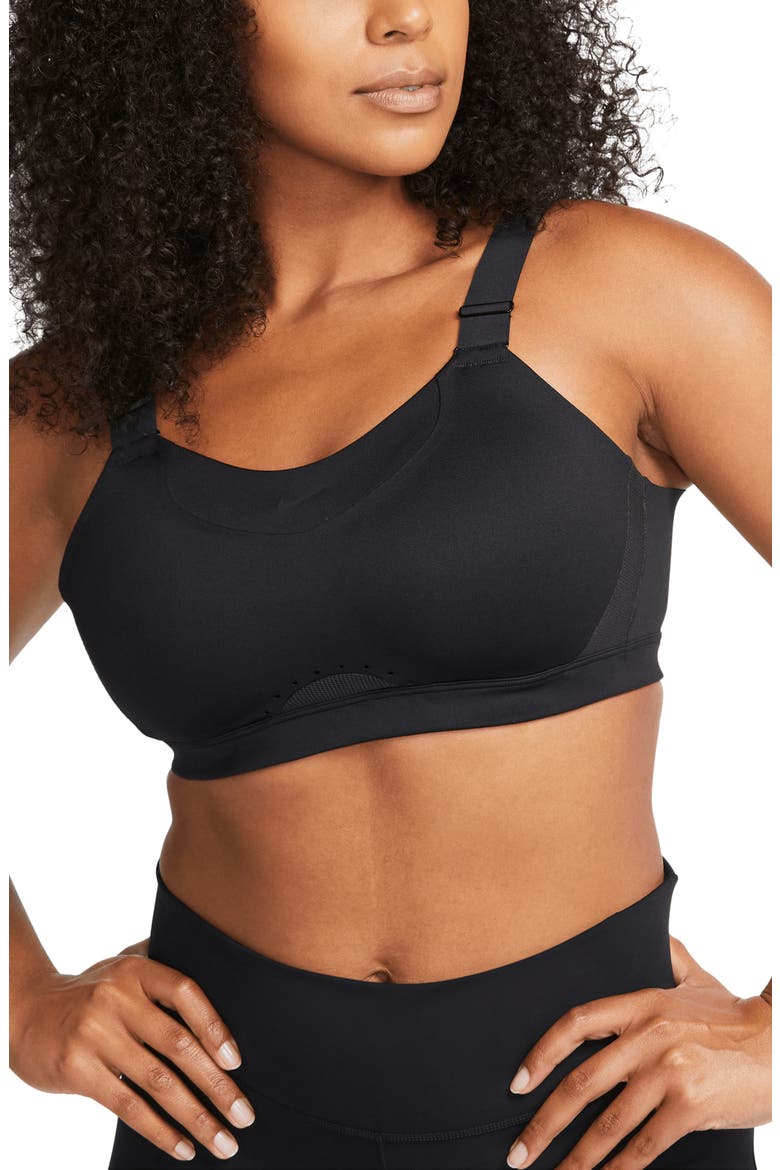 Dri-FIT Alpha Sports Bra, Main, color, BLACK/ DARK SMOKE GREY