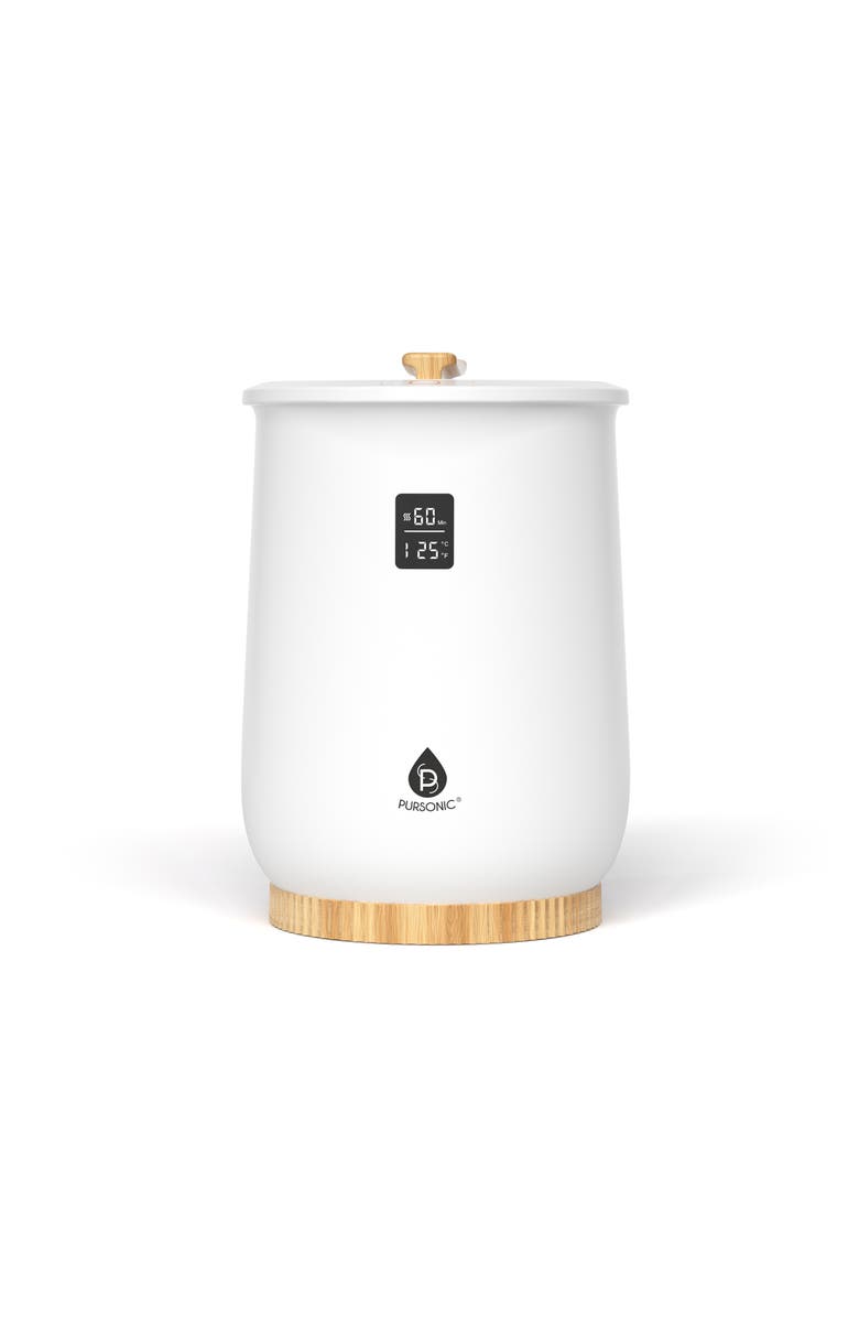 PURSONIC Luxury Towel Warmer with One-Touch Digital Control Panel, Main, color, White