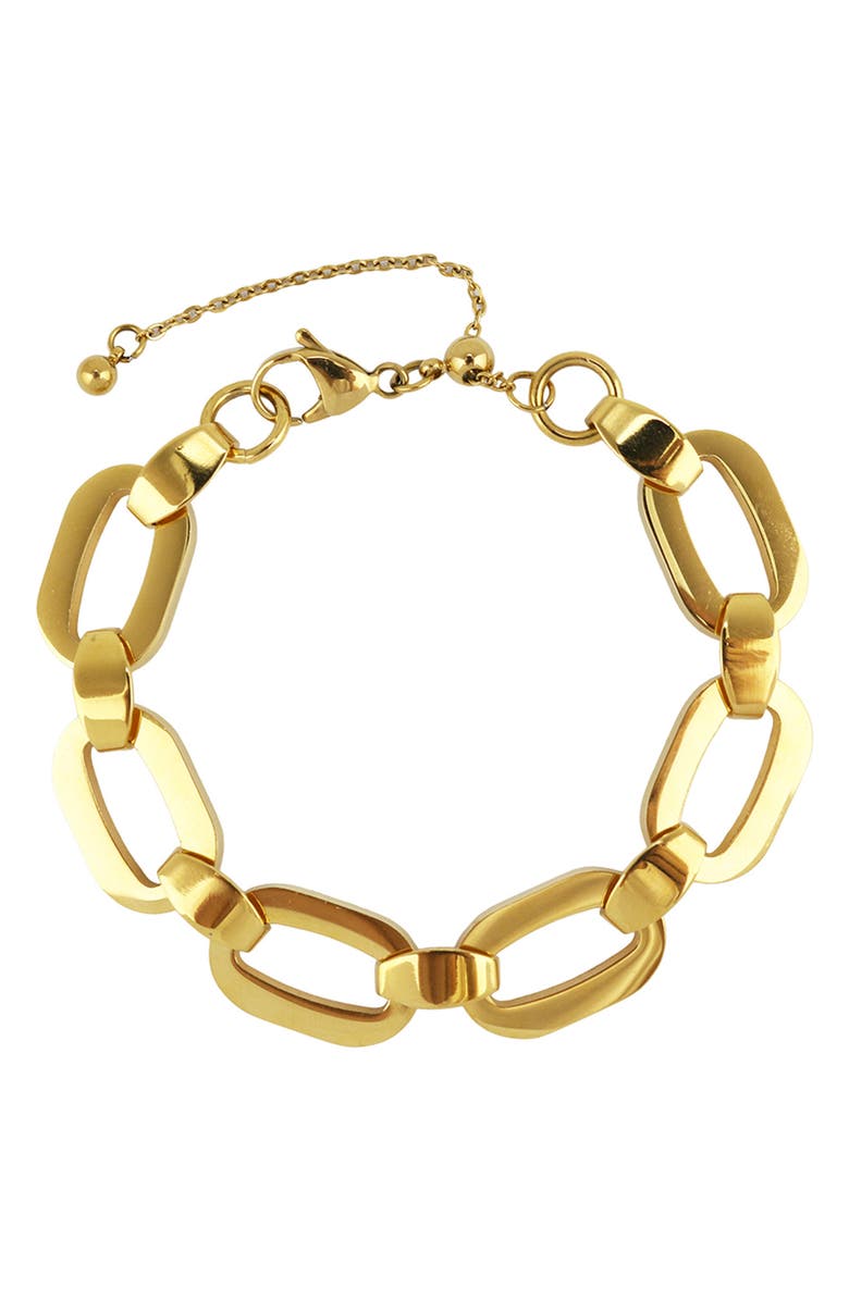 REBL Gender Inclusive Blacke Chain Bracelet, Main, color, Gold