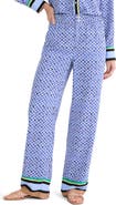 NIC+ZOE Lenox Mosaic Print Wide Leg Pants