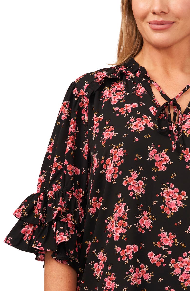 CeCe Blooming Romance Ruffle Dress, Alternate, color,