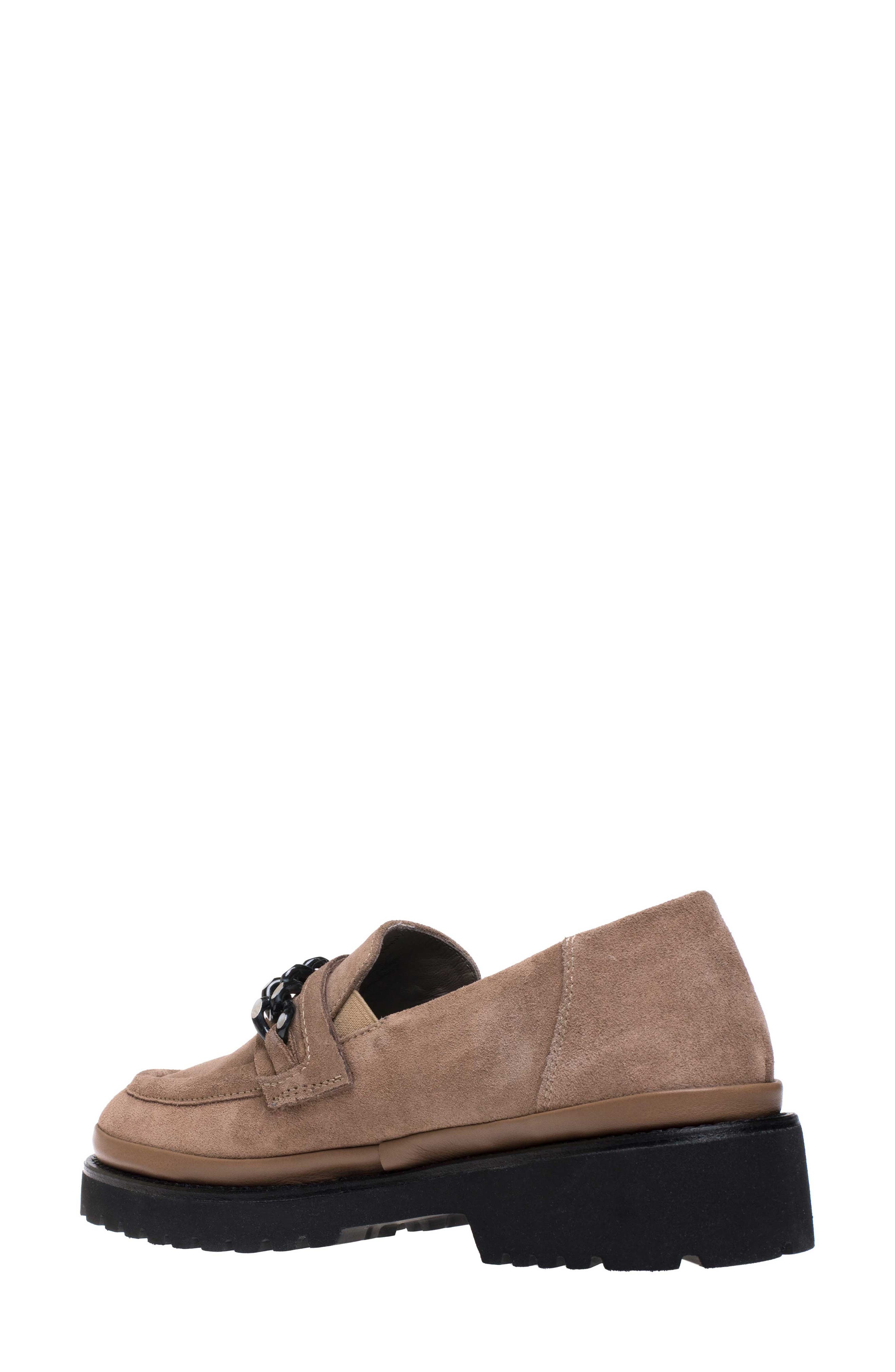 Ron White Renee Chain Detail Weatherproof Loafer, Alternate, color, Mink