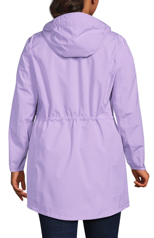 Lands' End Squall Packable Waterproof Raincoat In Lilac Petal