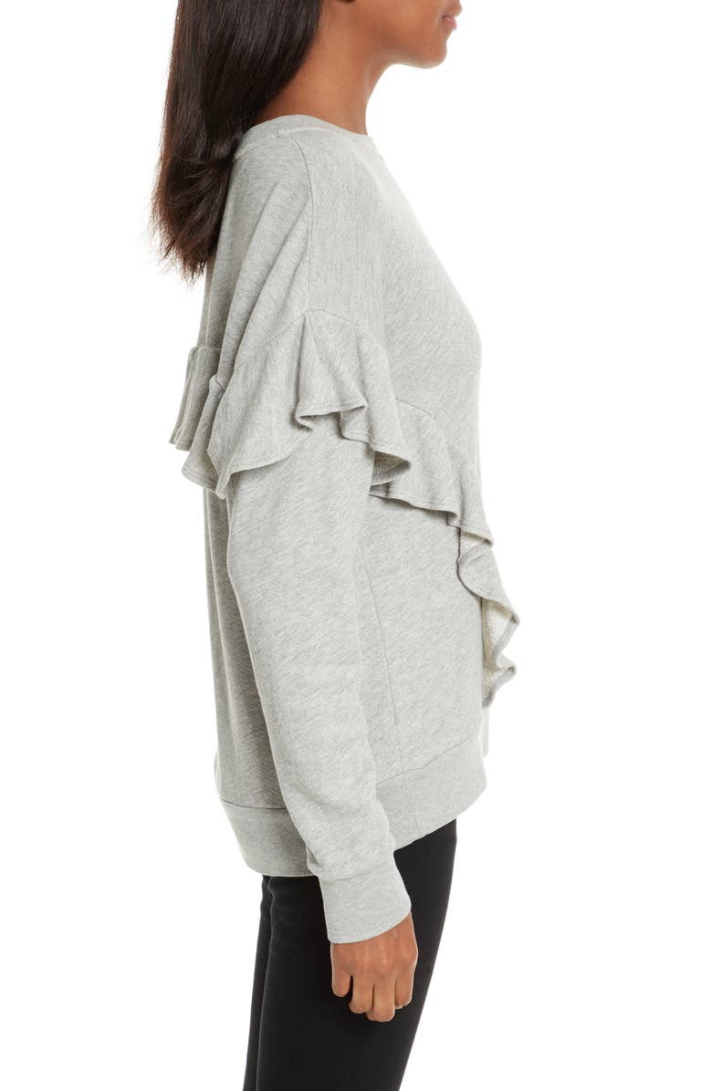 Joie Agnia Ruffle Sweatshirt, Alternate, color,