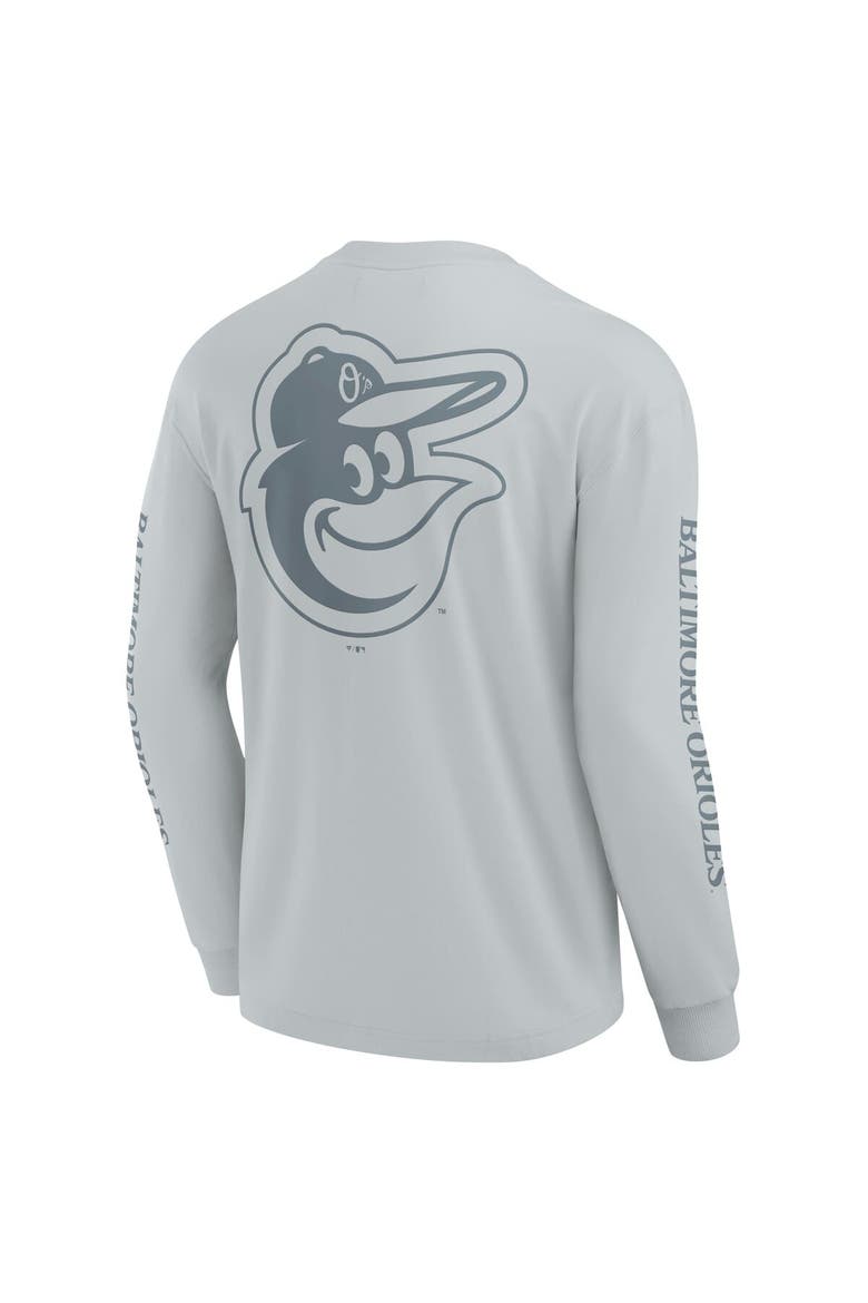 Men's Fanatics  Gray Baltimore Orioles Elements Strive Long Sleeve T-Shirt, Alternate, color, Gray