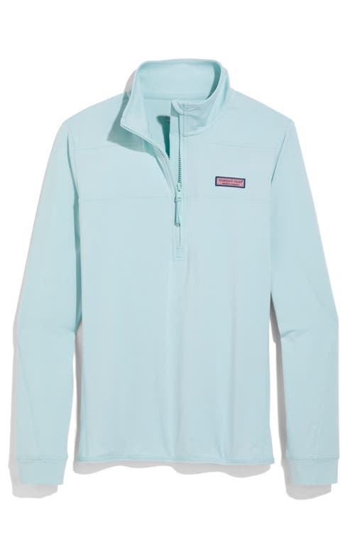 Vineyard Vines Microstripe Sankaty Half Zip Shep Shirt In Jessie Stripe Ah/w