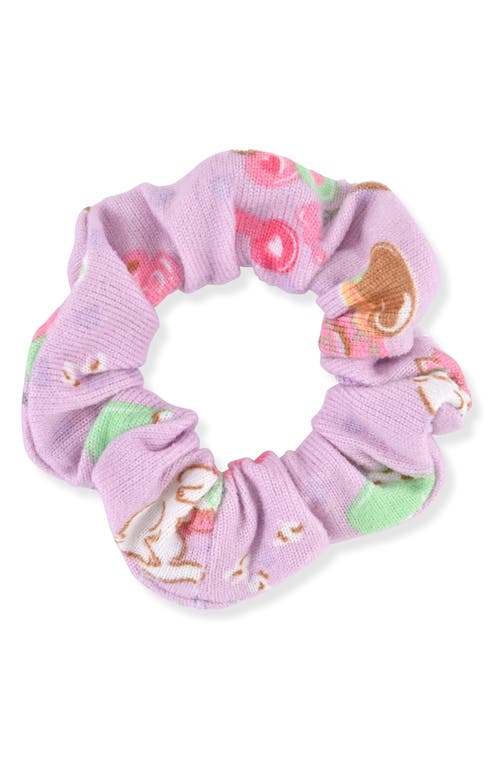 Sleep On It Kids' Tight Fit Long Pajamas & Scrunchie Set In Multi