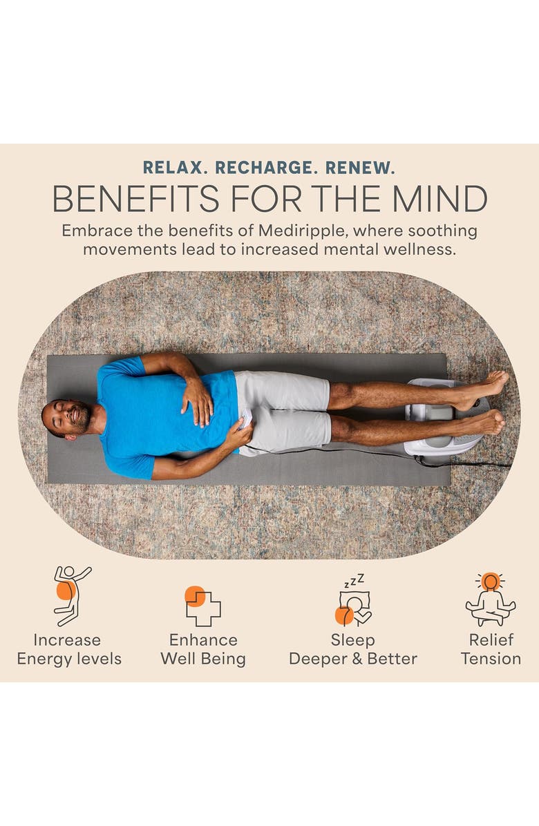 Lifepro Mediripple Chi Machine for Lymphatic Massager with Red Light Therapy, Alternate, color, White