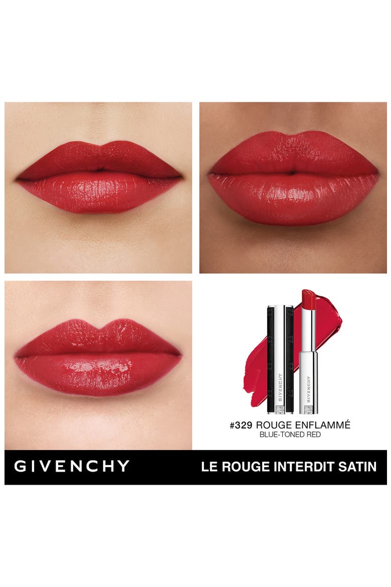 Le Rouge Interdit Satin Lipstick, Alternate, color, N329 ROUGE ENFLAMME