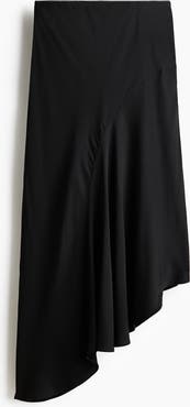 H&M Asymmetric Satin Skirt