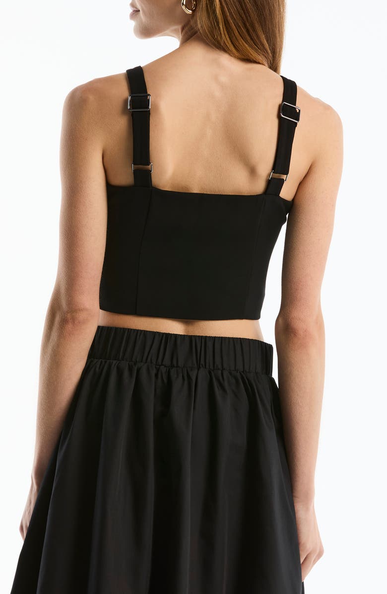 Laundry by Shelli Segal Bow Detail Bustier Top, Alternate, color, Black
