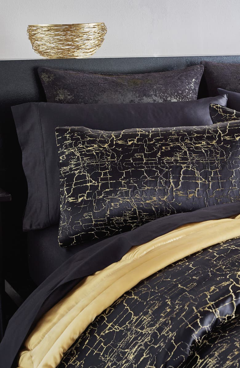 Donna Karan New York Onyx Duvet Cover, Alternate, color,