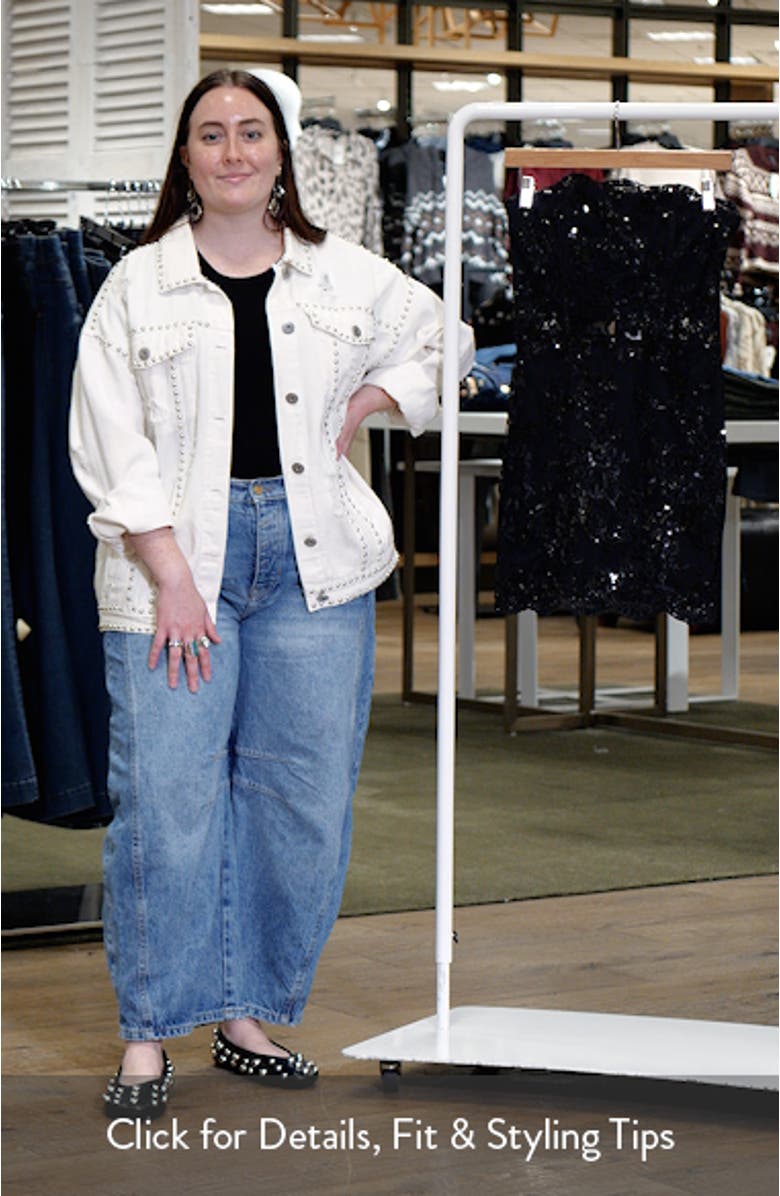 Georgie Sequin Lace Corset Strapless Minidress, sales video thumbnail